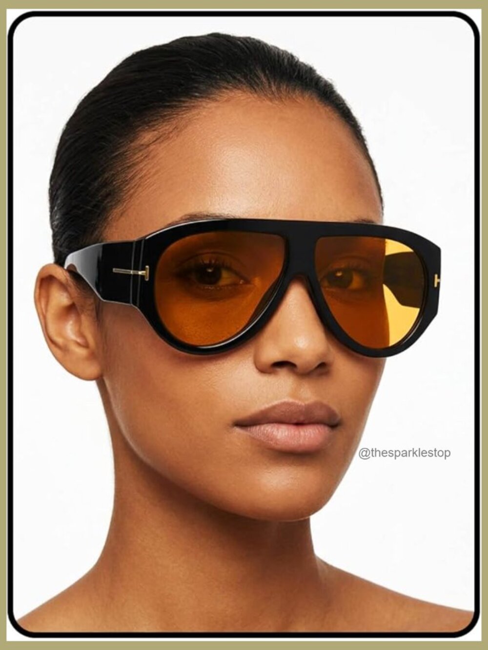 Retro Aviator Sunglasses with UV Protection, Oversized Square Frame